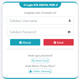 Register PGRI Wajo - Persatuan Guru Republik Indonesia Cabang Wajo